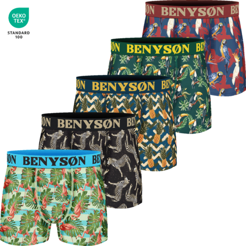 Benyson Boxers  •5-Pack Heren Katoen Viscose 7121