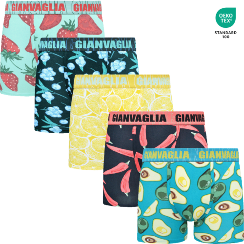 Gian Vaglia Boxers  •5-Pack Heren Katoen 5078