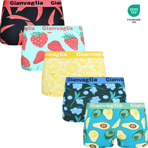 Gian Vaglia Boxers •5-Pack Dames Katoen 8804